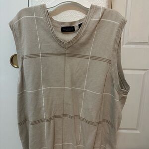 Van Heusen Tan Sleeveless Sweater Vest